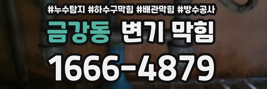 금강동 변기 막힘