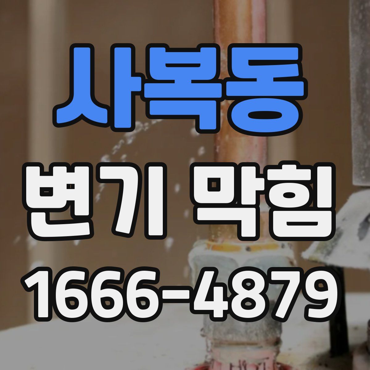 사복동 변기 막힘
