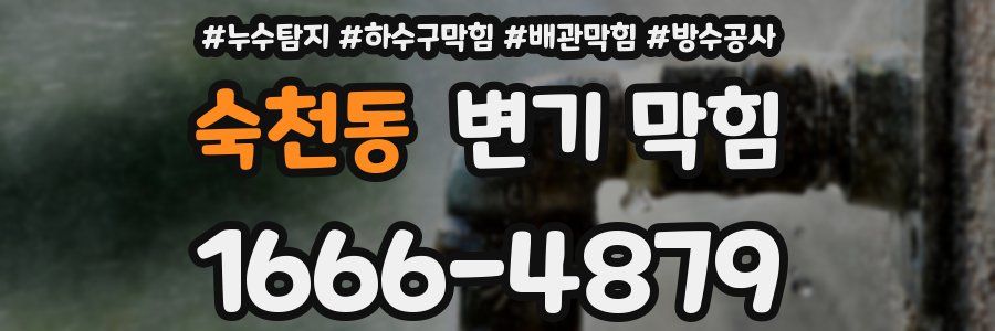 숙천동 변기 막힘