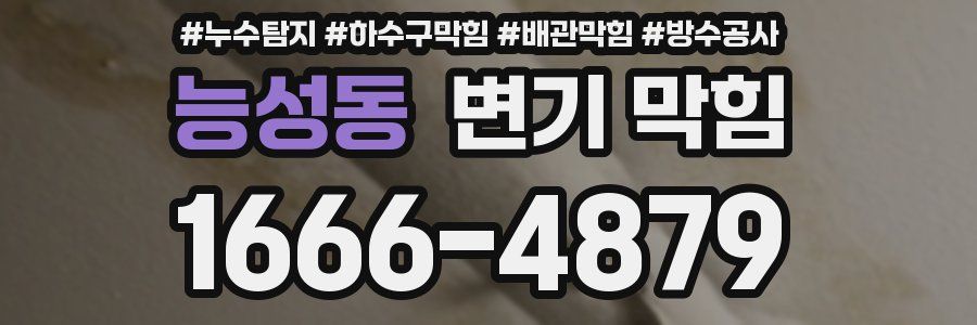 능성동 변기 막힘