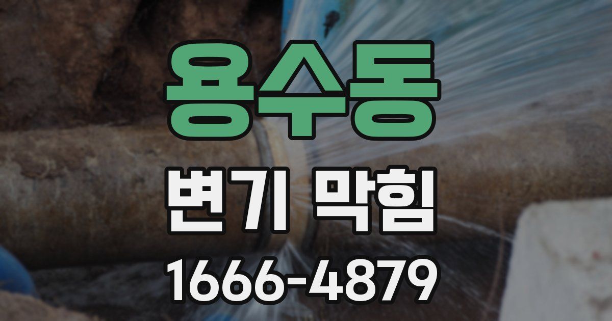 용수동 변기 막힘