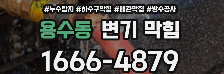 용수동 변기 막힘