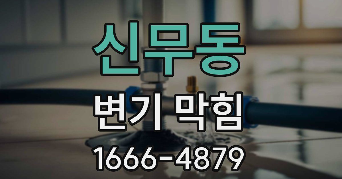 신무동 변기 막힘