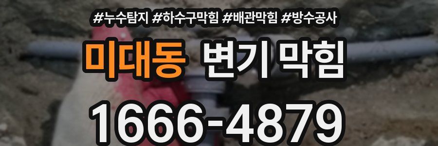 미대동 변기 막힘