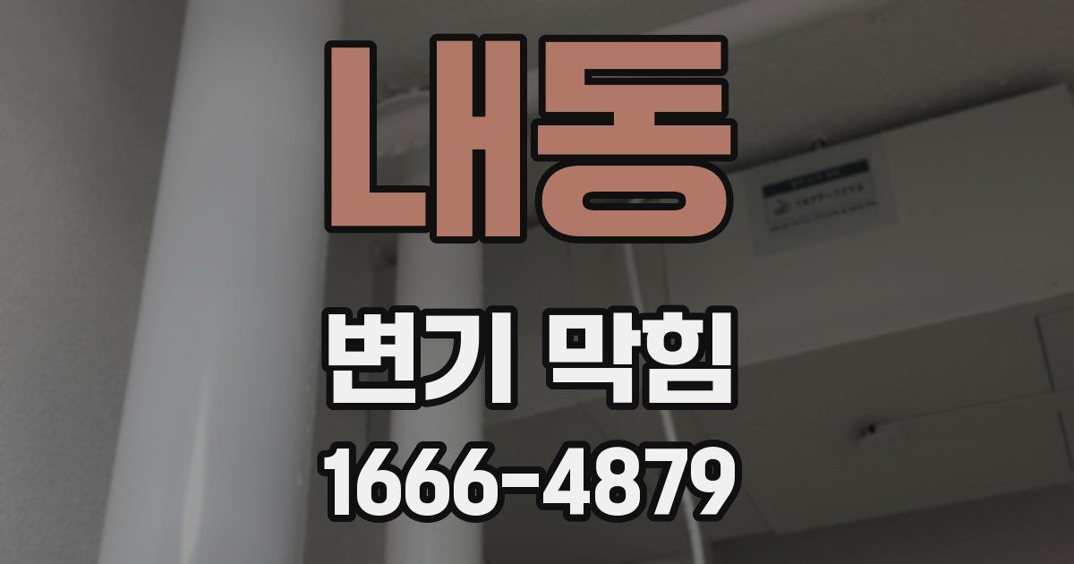내동 변기 막힘