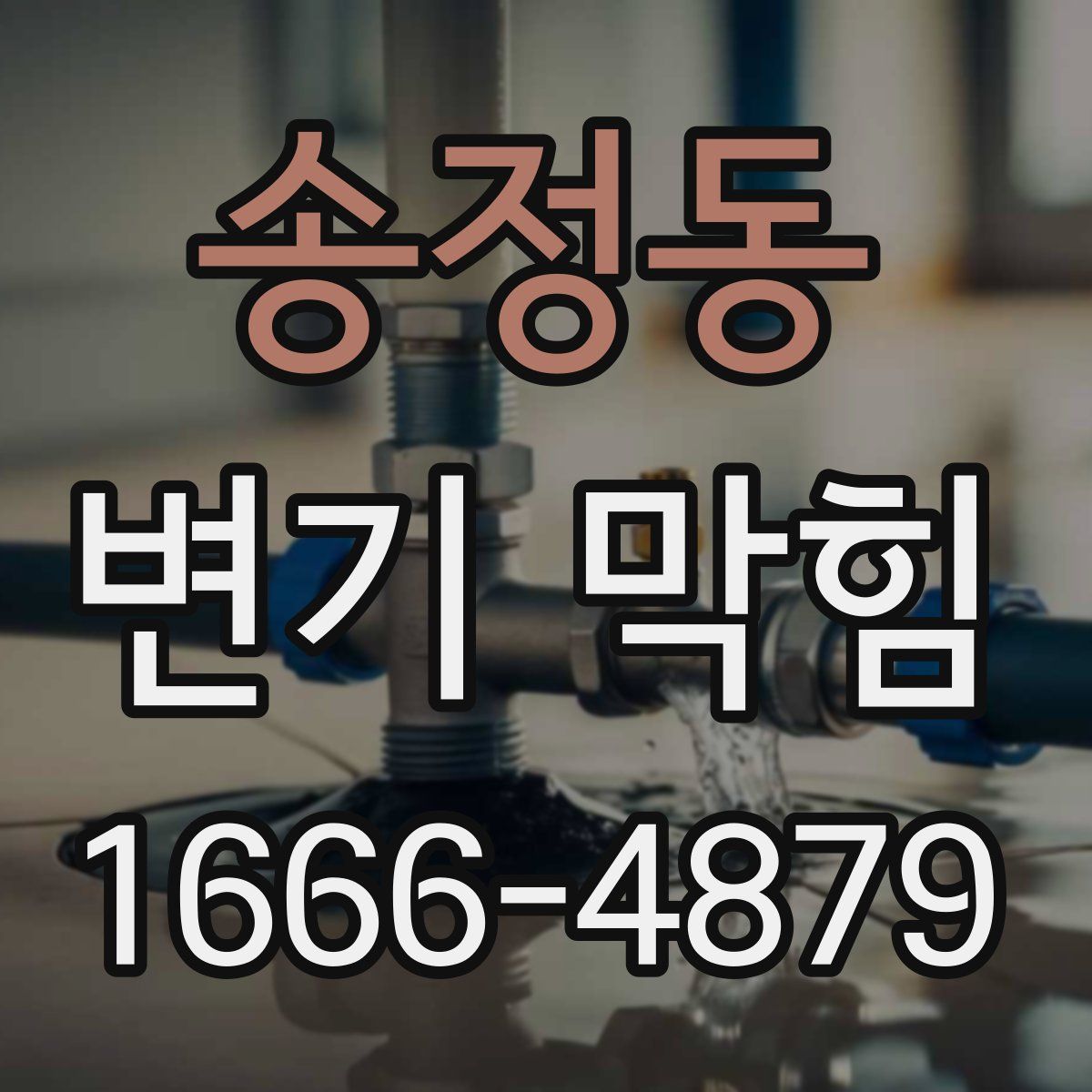 송정동 변기 막힘