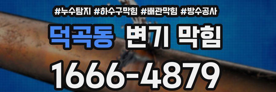 덕곡동 변기 막힘