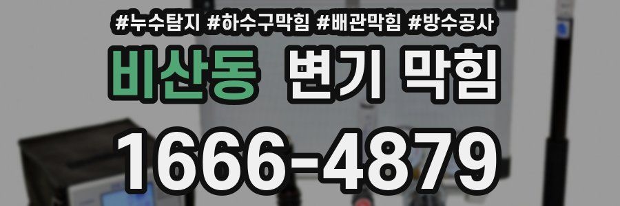 비산동 변기 막힘