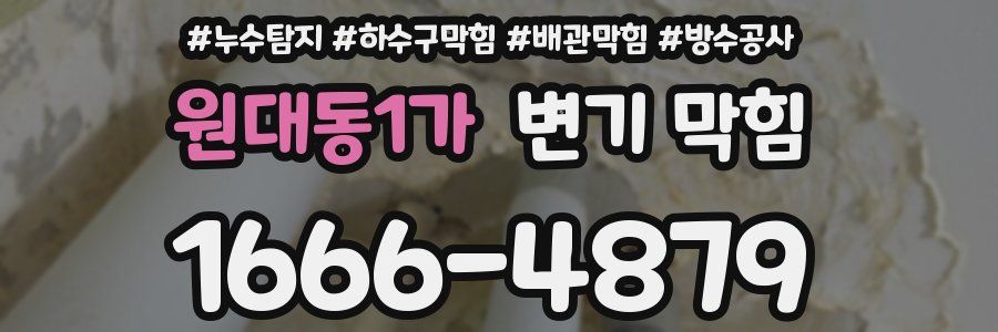 원대동1가 변기 막힘