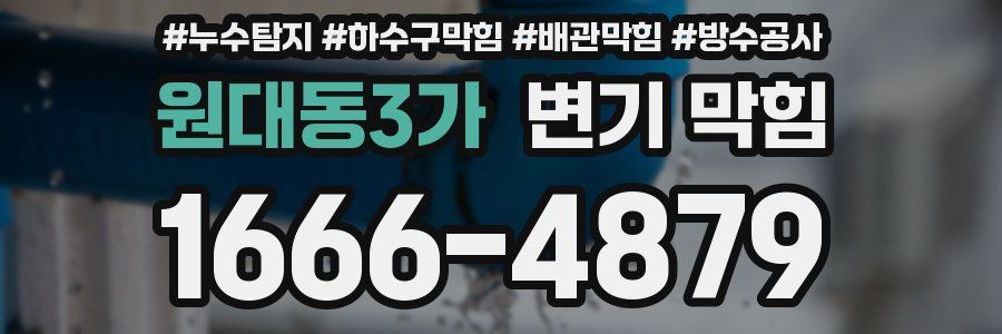 원대동3가 변기 막힘