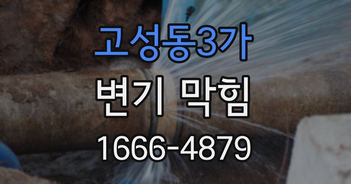 고성동3가 변기 막힘
