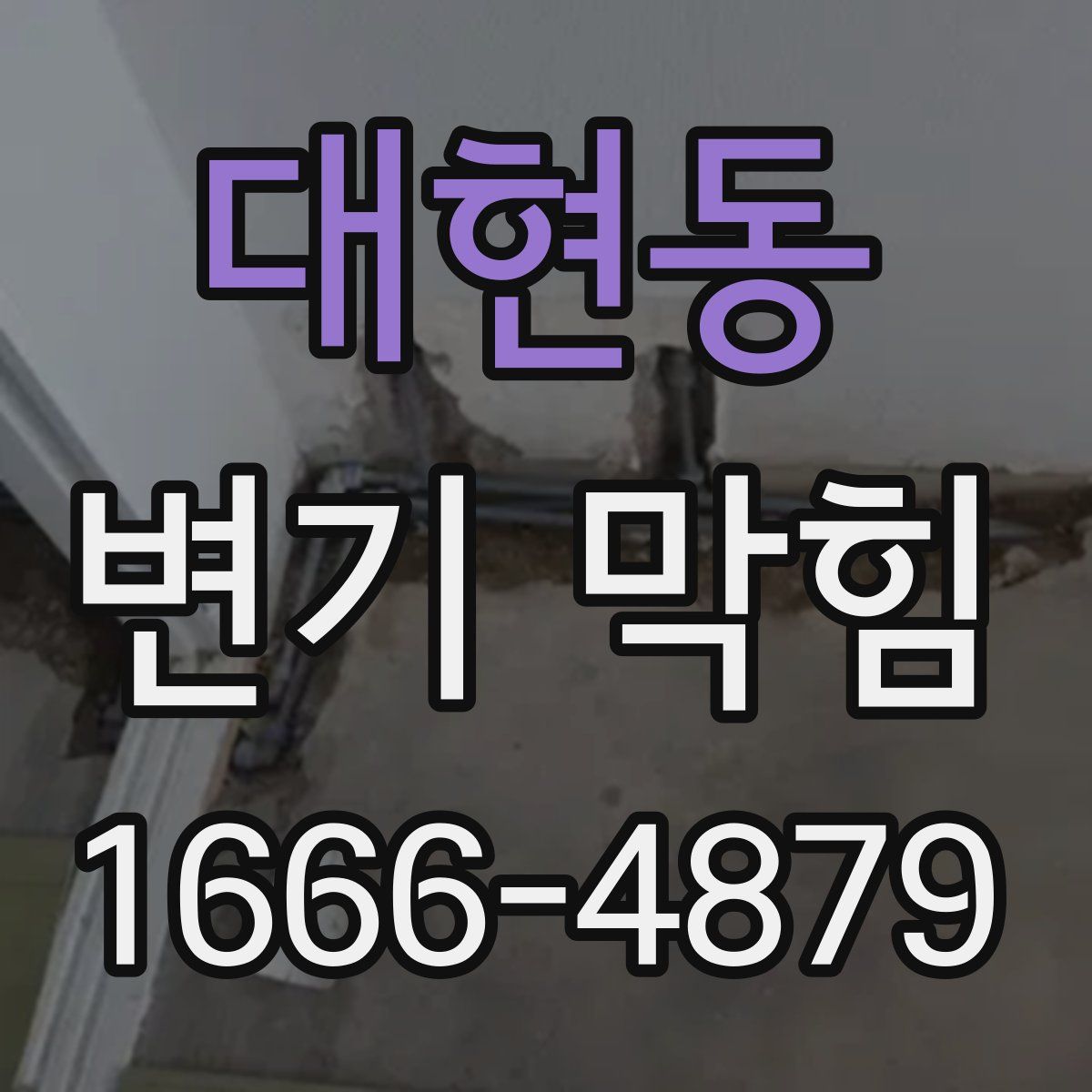 대현동 변기 막힘
