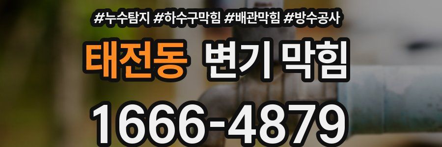태전동 변기 막힘