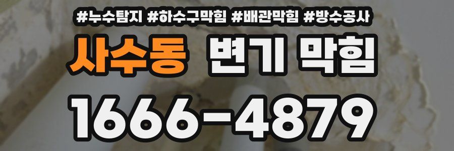 사수동 변기 막힘
