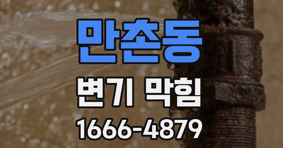만촌동 변기 막힘