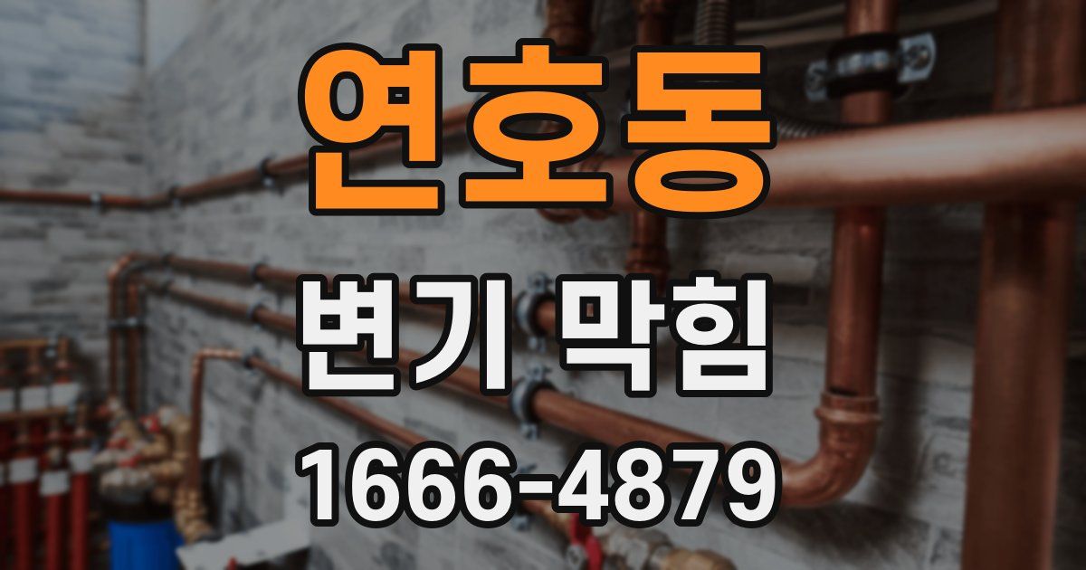 연호동 변기 막힘