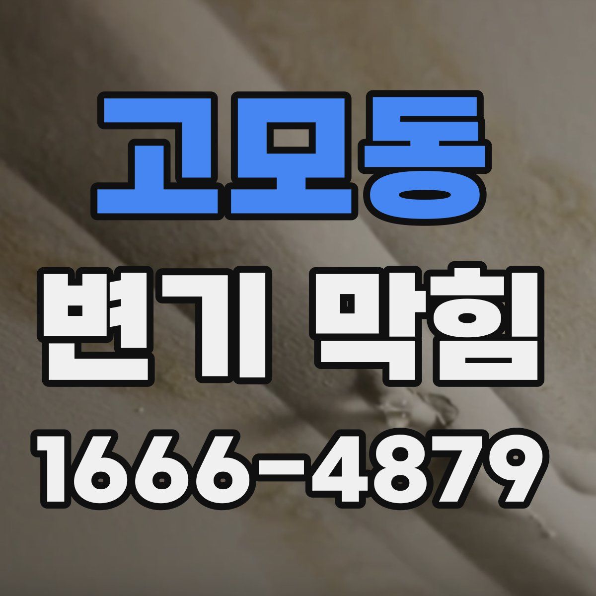 고모동 변기 막힘