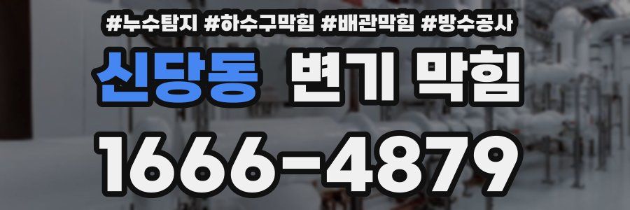 신당동 변기 막힘