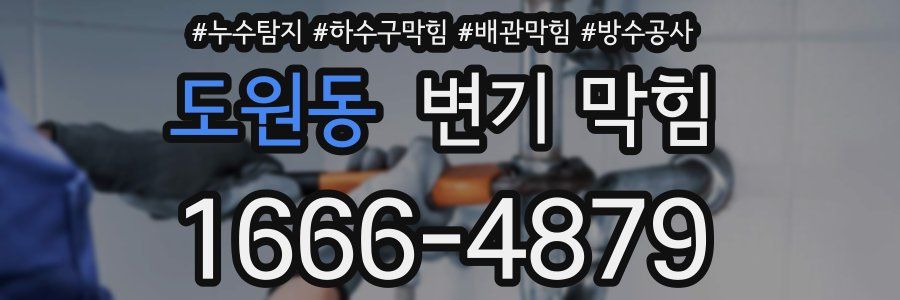 도원동 변기 막힘