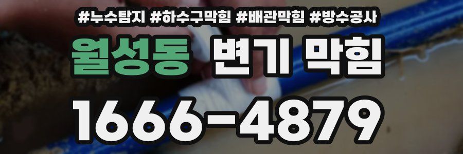 월성동 변기 막힘