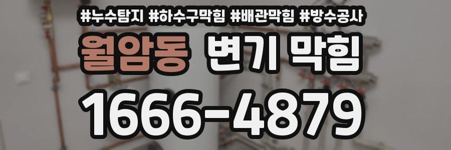 월암동 변기 막힘