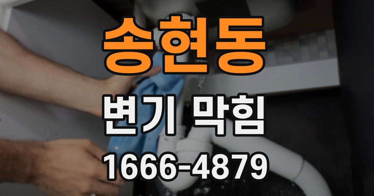 송현동 변기 막힘