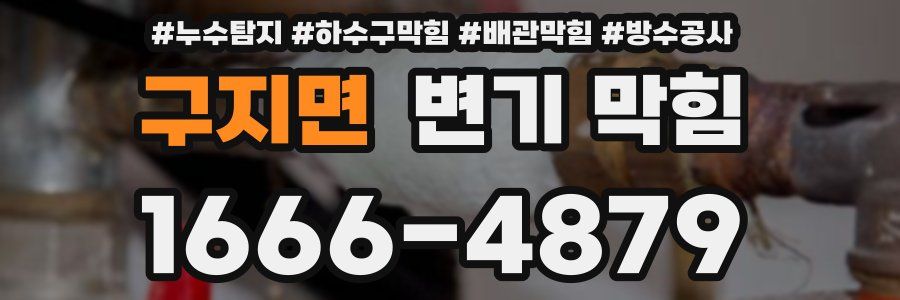 구지면 변기 막힘