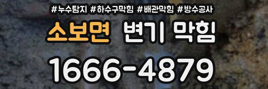 소보면 변기 막힘