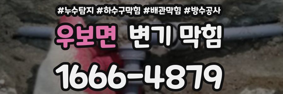 우보면 변기 막힘