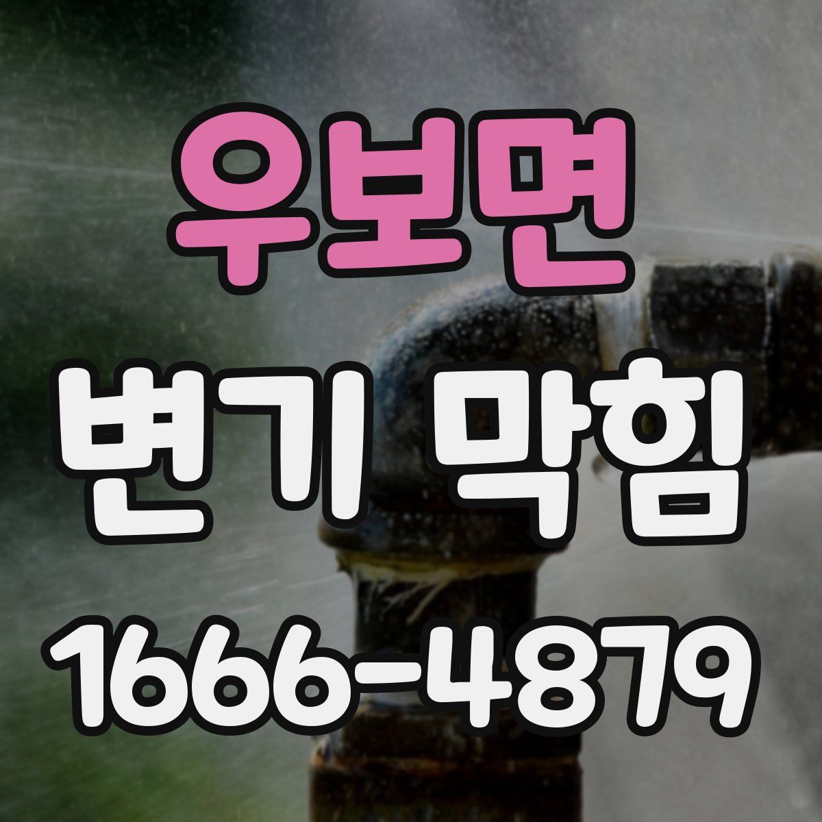 우보면 변기 막힘