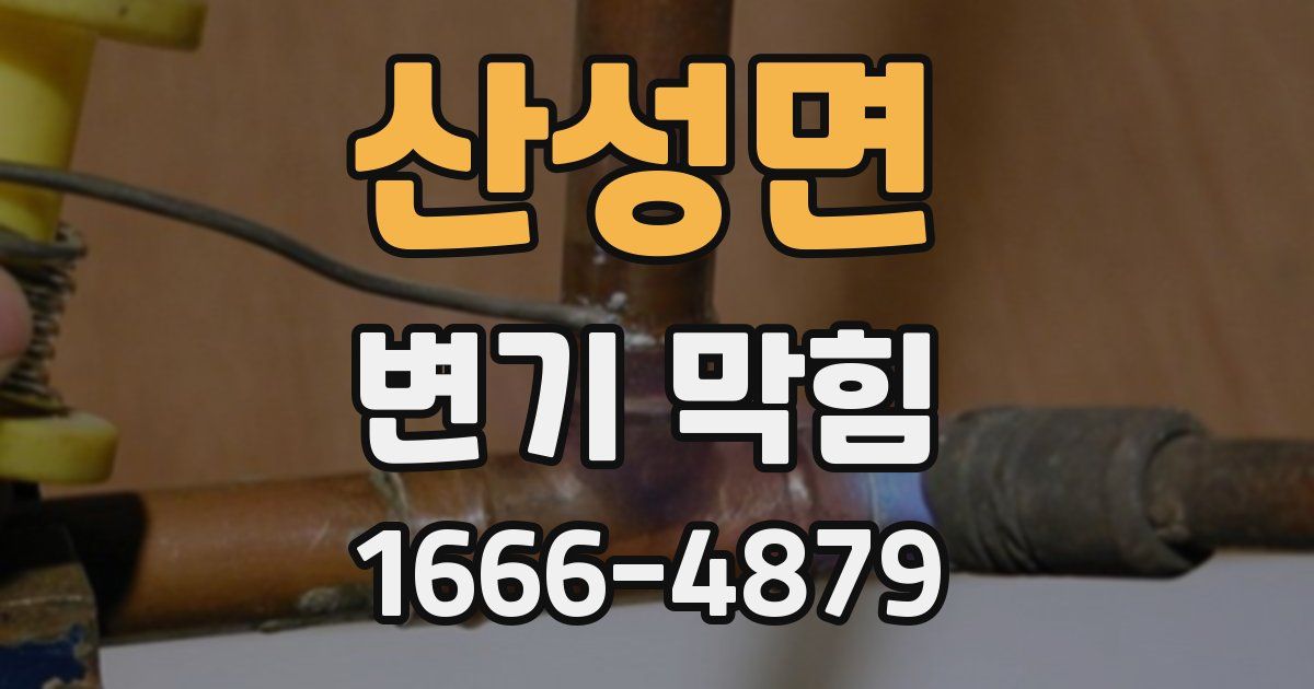 산성면 변기 막힘