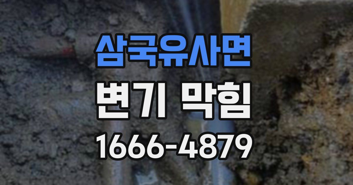 삼국유사면 변기 막힘
