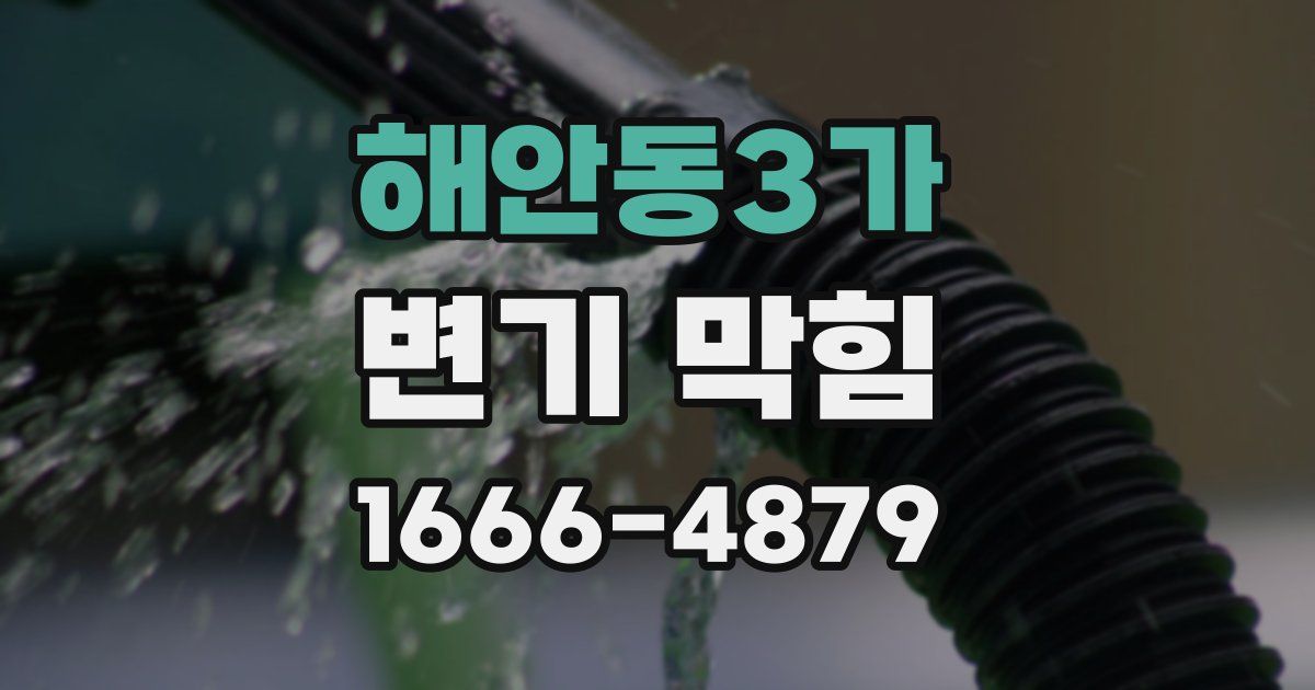 해안동3가 변기 막힘