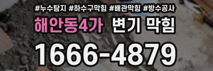 해안동4가 변기 막힘