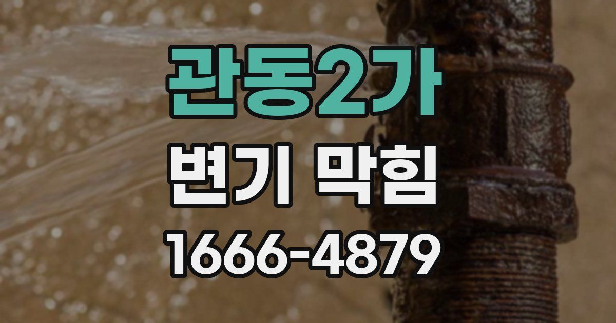 관동2가 변기 막힘