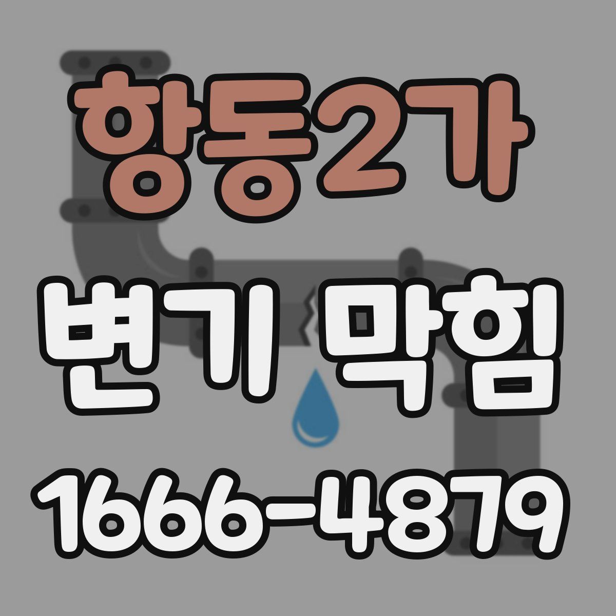 항동2가 변기 막힘