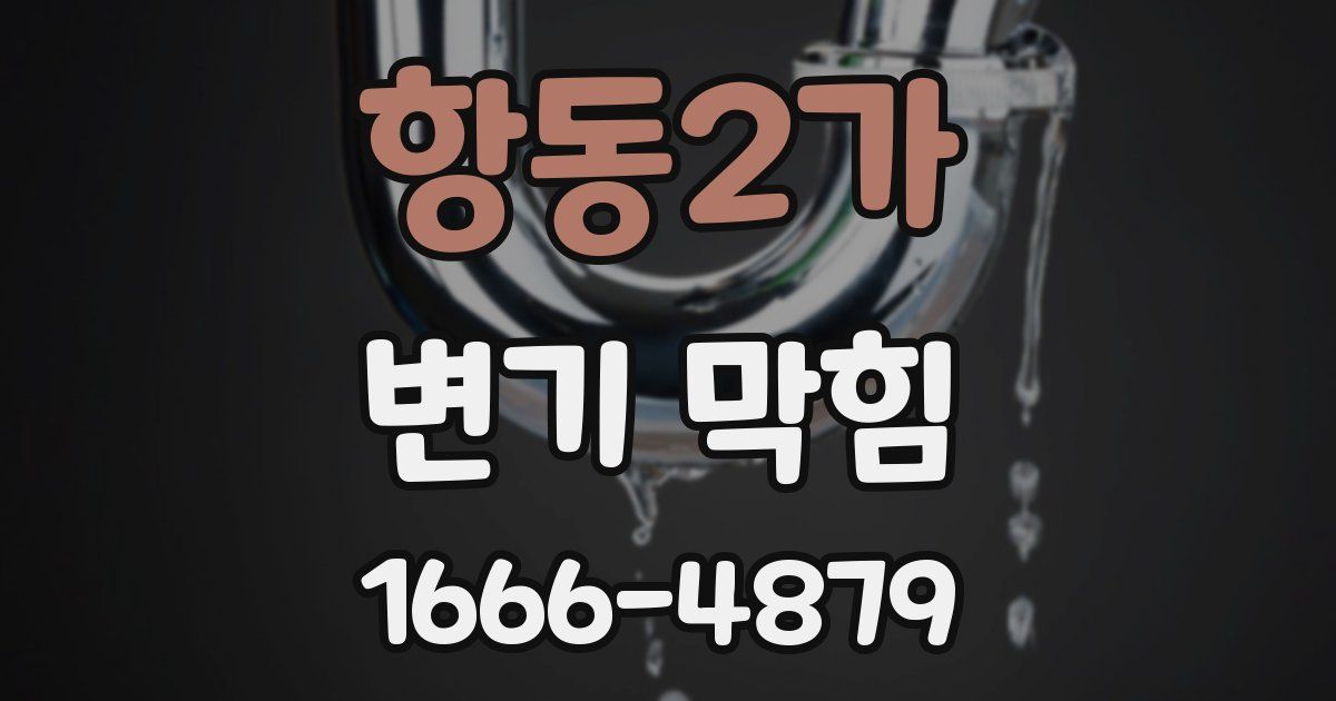 항동2가 변기 막힘