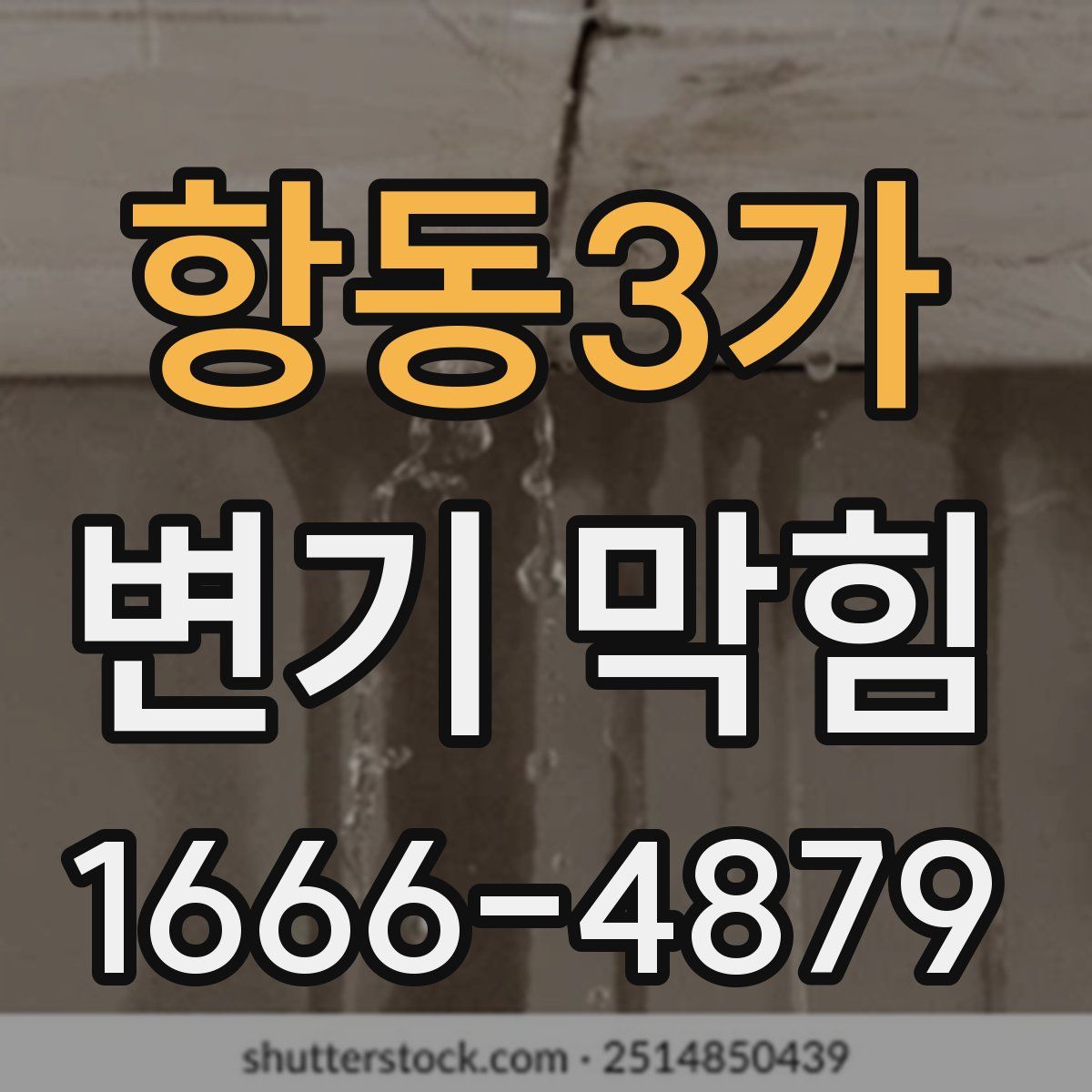 항동3가 변기 막힘