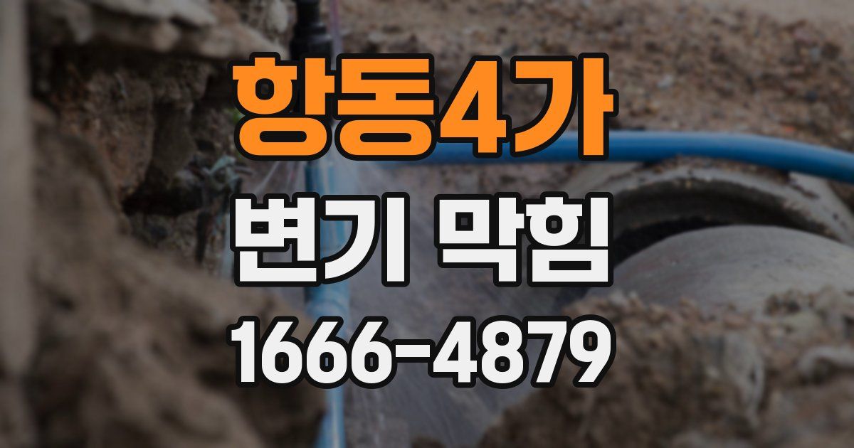 항동4가 변기 막힘