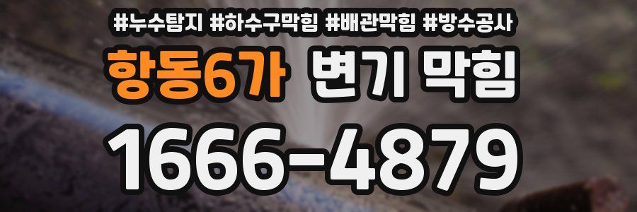 항동6가 변기 막힘