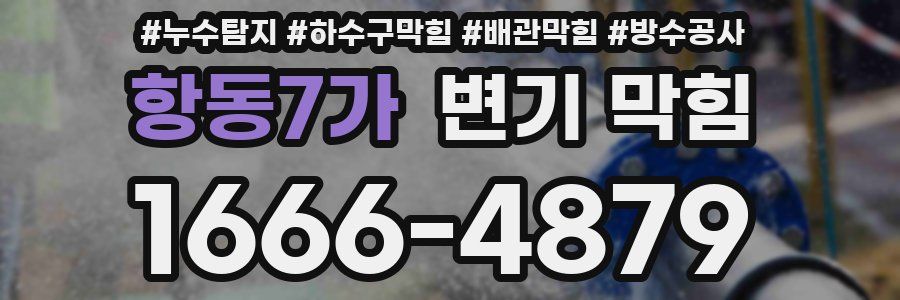 항동7가 변기 막힘
