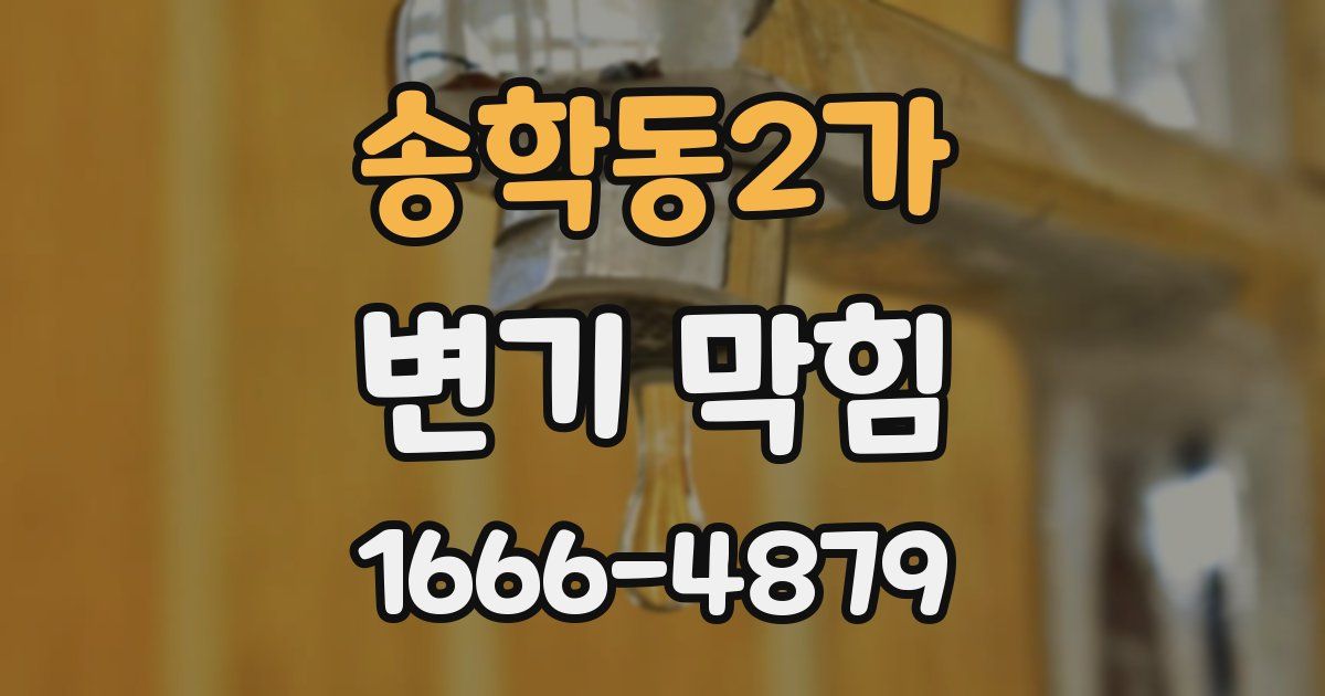 송학동2가 변기 막힘
