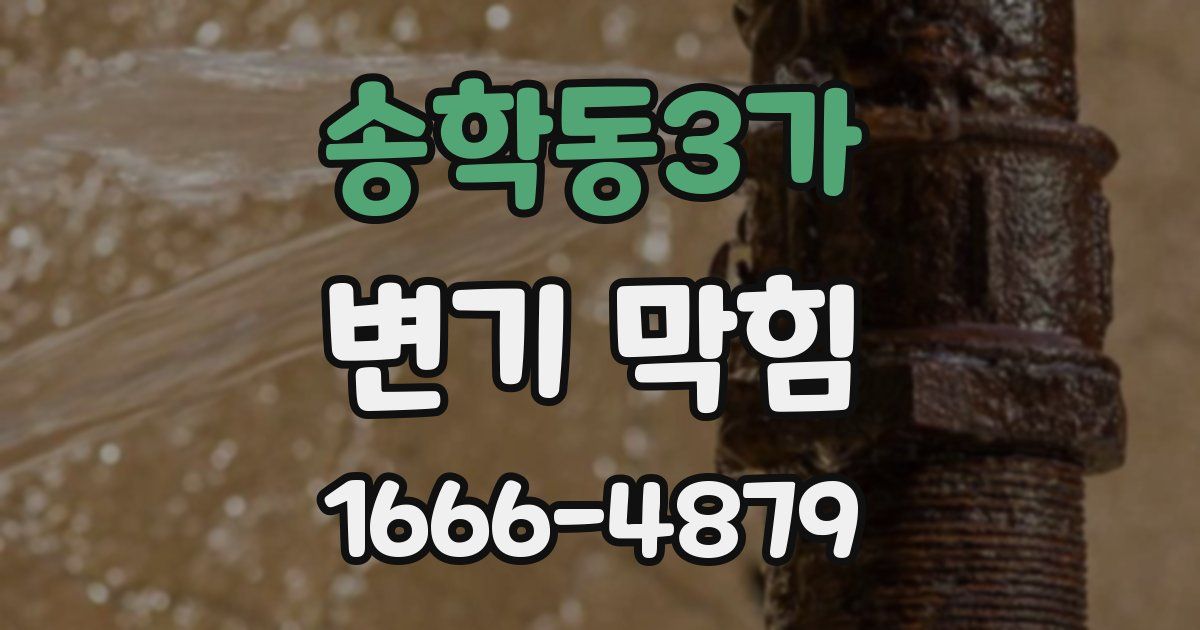 송학동3가 변기 막힘