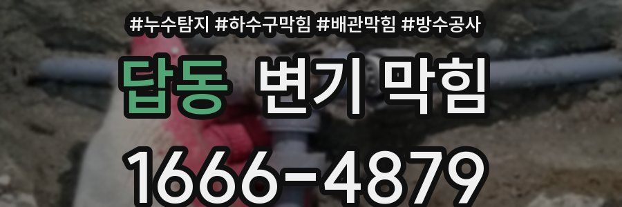 답동 변기 막힘