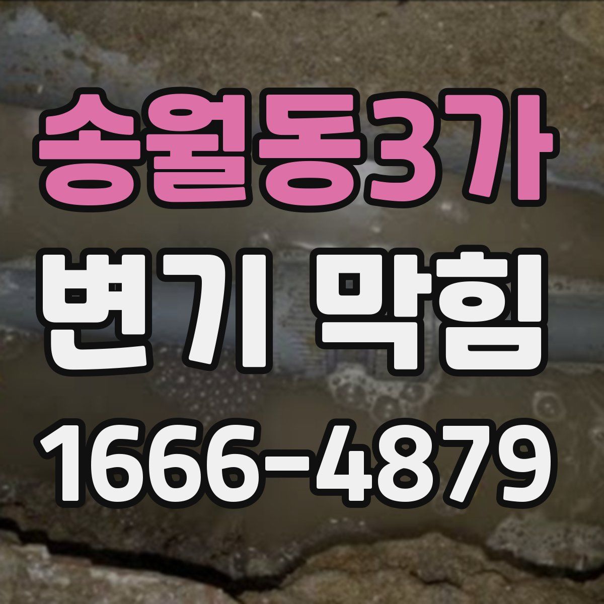 송월동3가 변기 막힘