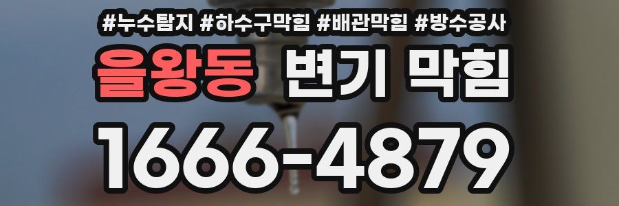 을왕동 변기 막힘