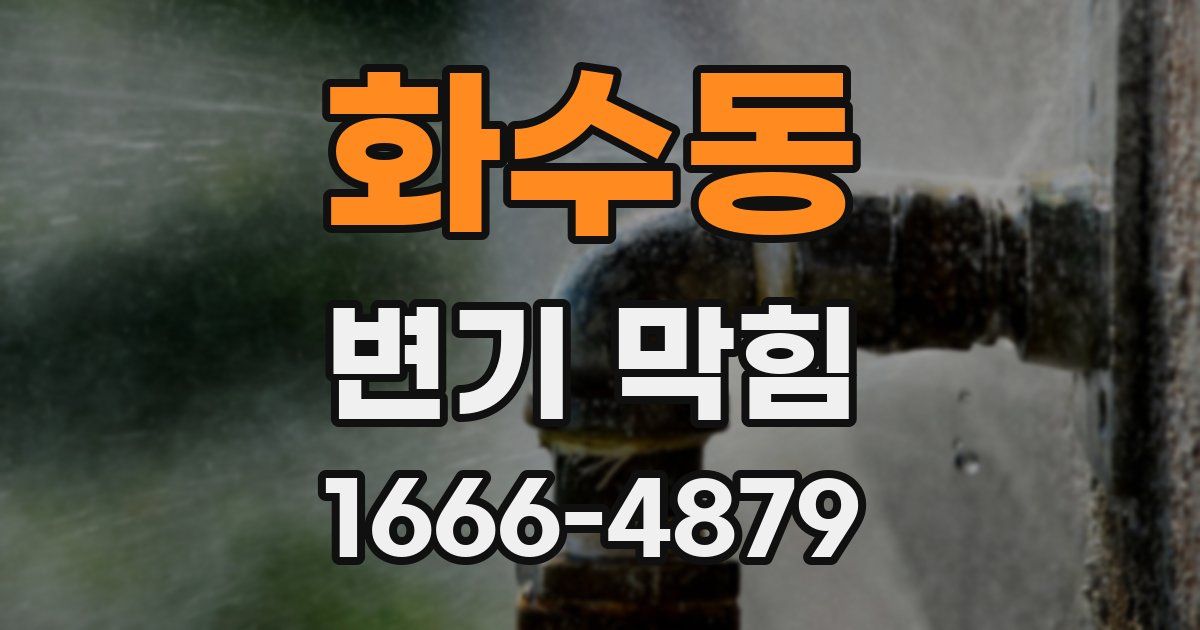 화수동 변기 막힘