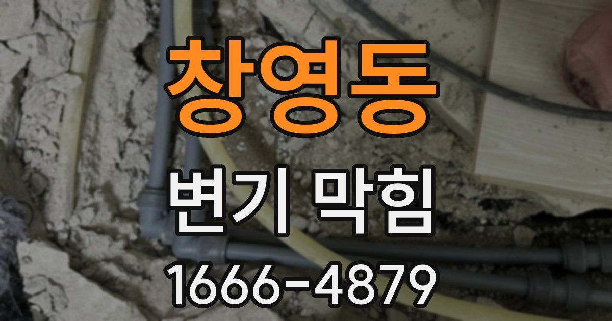 창영동 변기 막힘