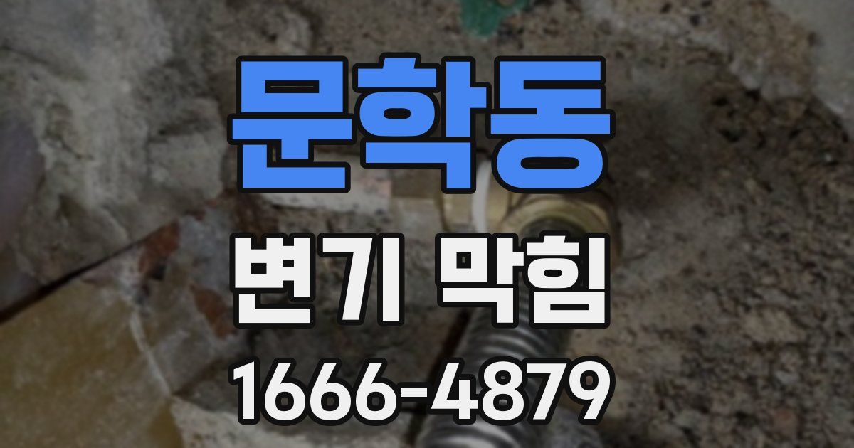 문학동 변기 막힘