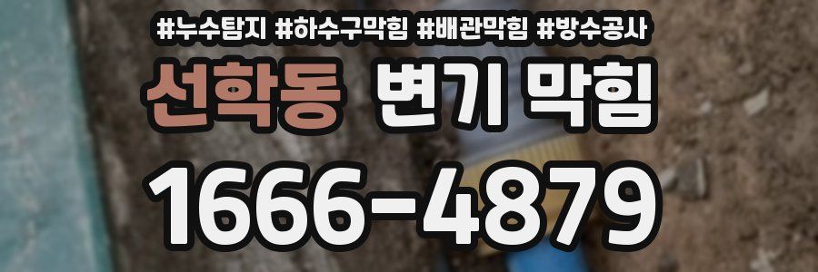 선학동 변기 막힘